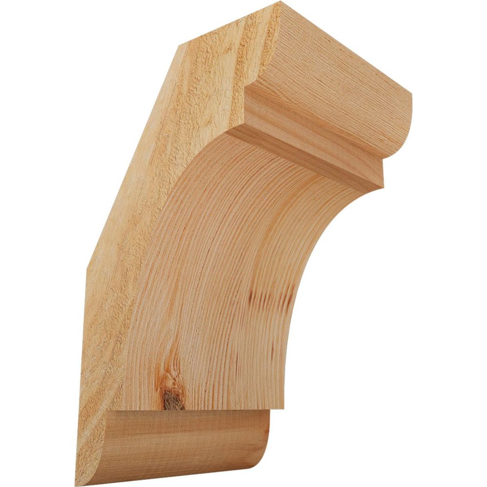 Ekena Millwork BRC06X06X10OLY00RDF 6"W x 6"D x 10"H Olympic Rough Sawn Knee Brace, Douglas Fir
