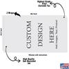 Custom Cornhole Board Vinyl Wrap Decals (Set of 2) Create Your Own Bean Bag Toss Wrap Stickers view 2