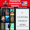 Custom Cornhole Board Vinyl Wrap Decals (Set of 2) Create Your Own Bean Bag Toss Wrap Stickers view 4