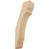 Ekena Millwork BRC04X08X20OLY00RDF 4"W x 8"D x 20"H Olympic Rough Sawn Knee Brace, Douglas Fir view 1