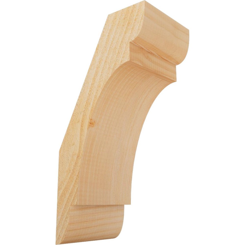 Ekena Millwork BRC06X08X16OLY00RDF 6"W x 8"D x 16"H Olympic Rough Sawn Knee Brace, Douglas Fir