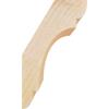 Ekena Millwork BRC04X06X10OLY00RDF 4"W x 6"D x 10"H Olympic Rough Sawn Knee Brace, Douglas Fir view 3