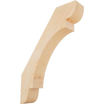 Ekena Millwork BRC04X18X24OLY00RDF 4"W x 18"D x 24"H Olympic Rough Sawn Knee Brace, Douglas Fir