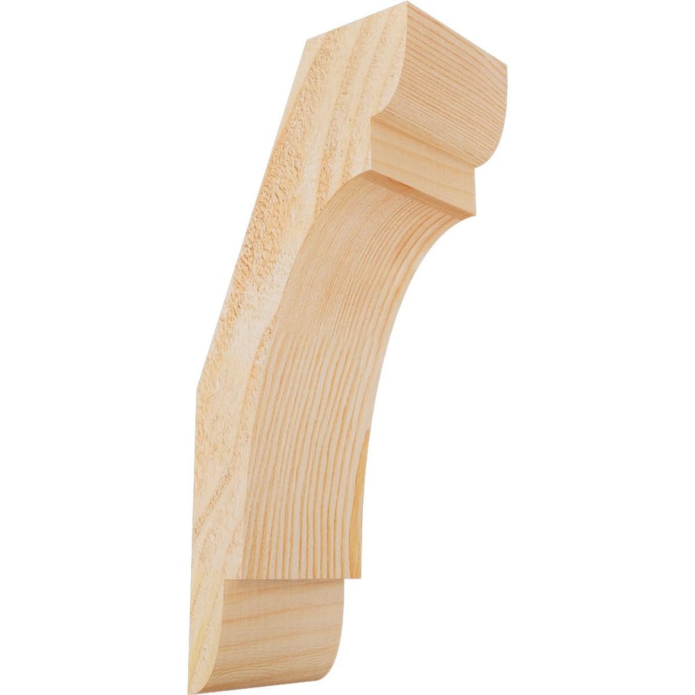 Ekena Millwork BRC04X06X14OLY00RDF 4"W x 6"D x 14"H Olympic Rough Sawn Knee Brace, Douglas Fir