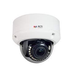ACTI CORPORATION A85 2MP IR Extreme WDR, ELLS Outdoor Network Dome Camera with Face, People and Car Detection with 2.8-12 mm varifocal Lens, 4.3X Zoom, White.