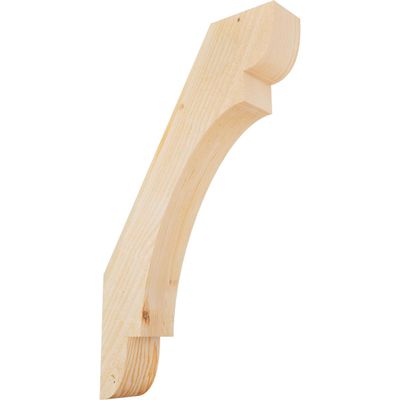 Ekena Millwork BRC04X18X30OLY00RDF 4"W x 18"D x 30"H Olympic Rough Sawn Knee Brace, Douglas Fir