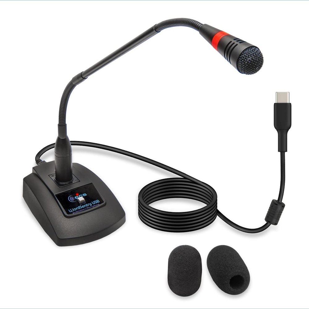 ECS WordSentry USB C Professional Gooseneck Conference Unidirectional Microphone