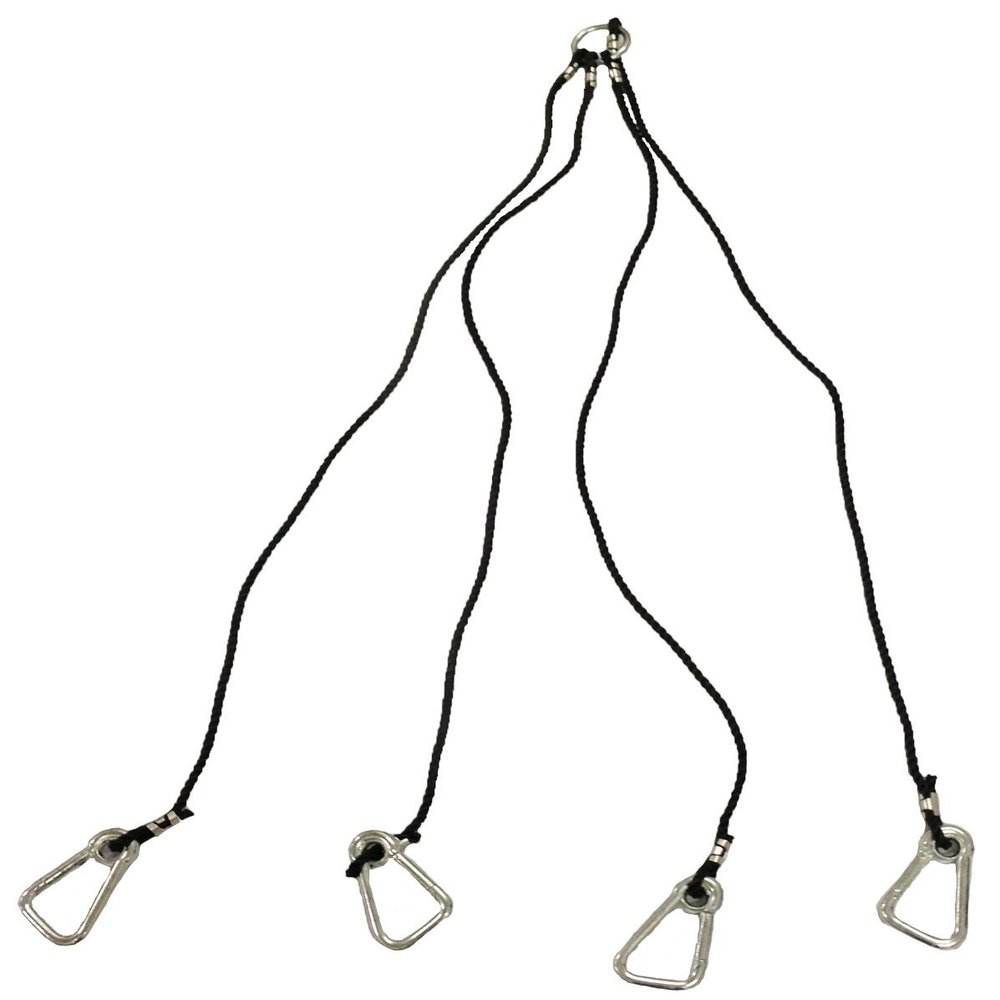 KUFA Sports Pot 4-Arm Harness for Crab Trap prawn Trap and Shrimp Pot (HAS-5: with Large Open Metal Clips)