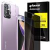 Anbzsign Xiaomi Redmi Note 11 4G / Redmi Note 11S 4G With [2 Pack] Camera Lens Protector and [2 Pack] Privacy Screen Protector, Anti-Spy 9H Hardness Tempered Glass view 1