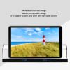 Heayzoki Bluetooth Speaker,2 in 1 Tablet Pillow Phone Holder for Desk Portable Stereo Speaker Dual Drivers Rechargeable Stylish Tablet Stand Desk Soundbar for Home view 4