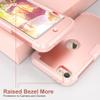 IDweel for iPod Touch Case with 2 Screen Protectors, 3 in 1 Hard PC Case + Silicone Shockproof for Kids Heavy Duty Hard Case Cover for iPod Touch 7th/6th/5th Generation,Rose Gold view 3