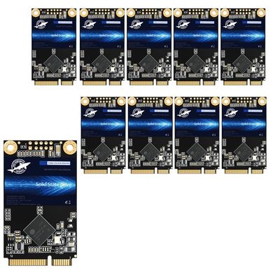 SSD MSATA 64GB Dogfish High Performance Internal Solid State Drive for Desktop Laptop 10 Unit Package Pack [64GB(10 Packs),MSATA]