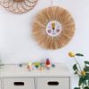 MESE Animal Head Hand-Woven Wall Hanging Craft,Cartoon Lion Tiger Straw and Cotton Thread Weaving Wall Pendant,Nursery Room Wall Art Decor for Home Bedroom Living Room Decoration (G5) view 3