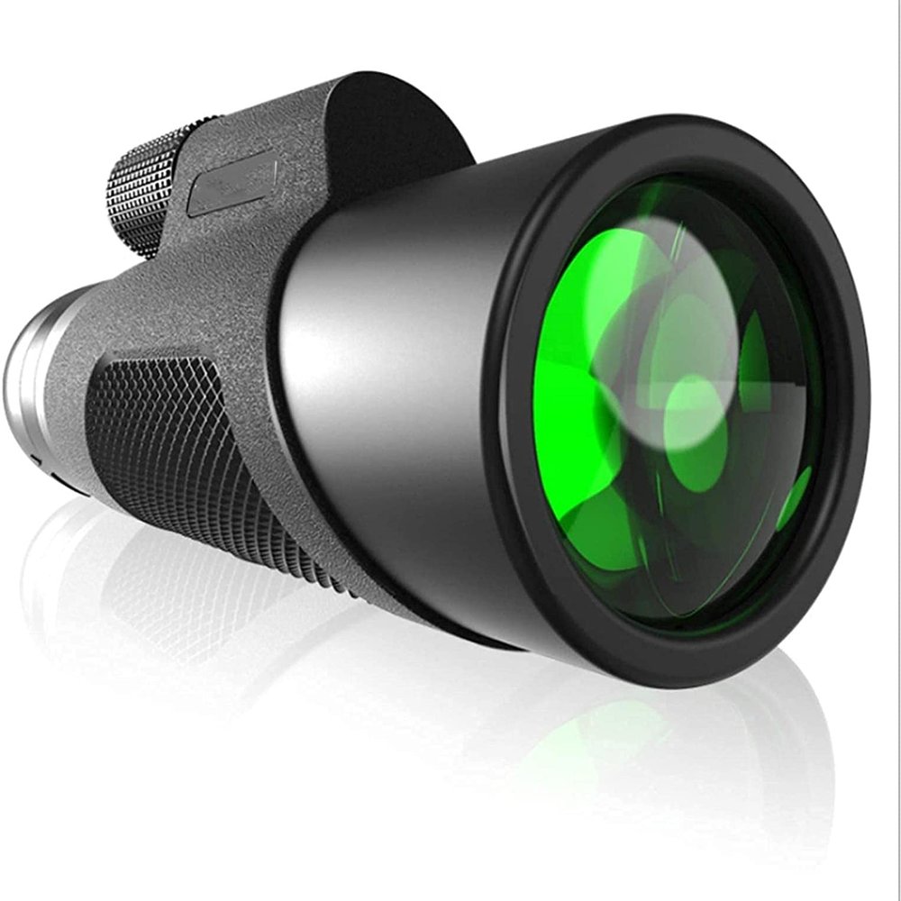 Monocular Telescope for Mobile Phone, Smart Monocular with Smartphone Holder and Adjustable Tripod, Waterproof Monocular Binoculars for Adults with Night Vision