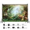 DASHAN Magic Forest Jungle Backdrop Mushroom Flower Butterfly 10x8ft Polyester Photography Background for Newborn Baby Shower Party Kids Birthday Children Portrait Banner Photo Booth Studio Props view 3