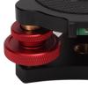 64 Leveling Base, Anodic Oxidation Black Triple Wheel Leveler Bubble Level Adjusting Multi Directional for Ball Head for SLR Camera view 3