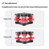 64 Leveling Base, Anodic Oxidation Black Triple Wheel Leveler Bubble Level Adjusting Multi Directional for Ball Head for SLR Camera view 4