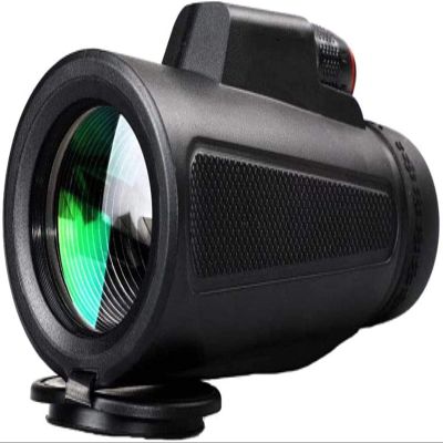 MMAXZ 10x42 Monocular Telescope, Monocular Compact with Life Waterproof BAK4 Prism Lens Monocular with Smartphone Adapter for Bird Watching Concerts Sp