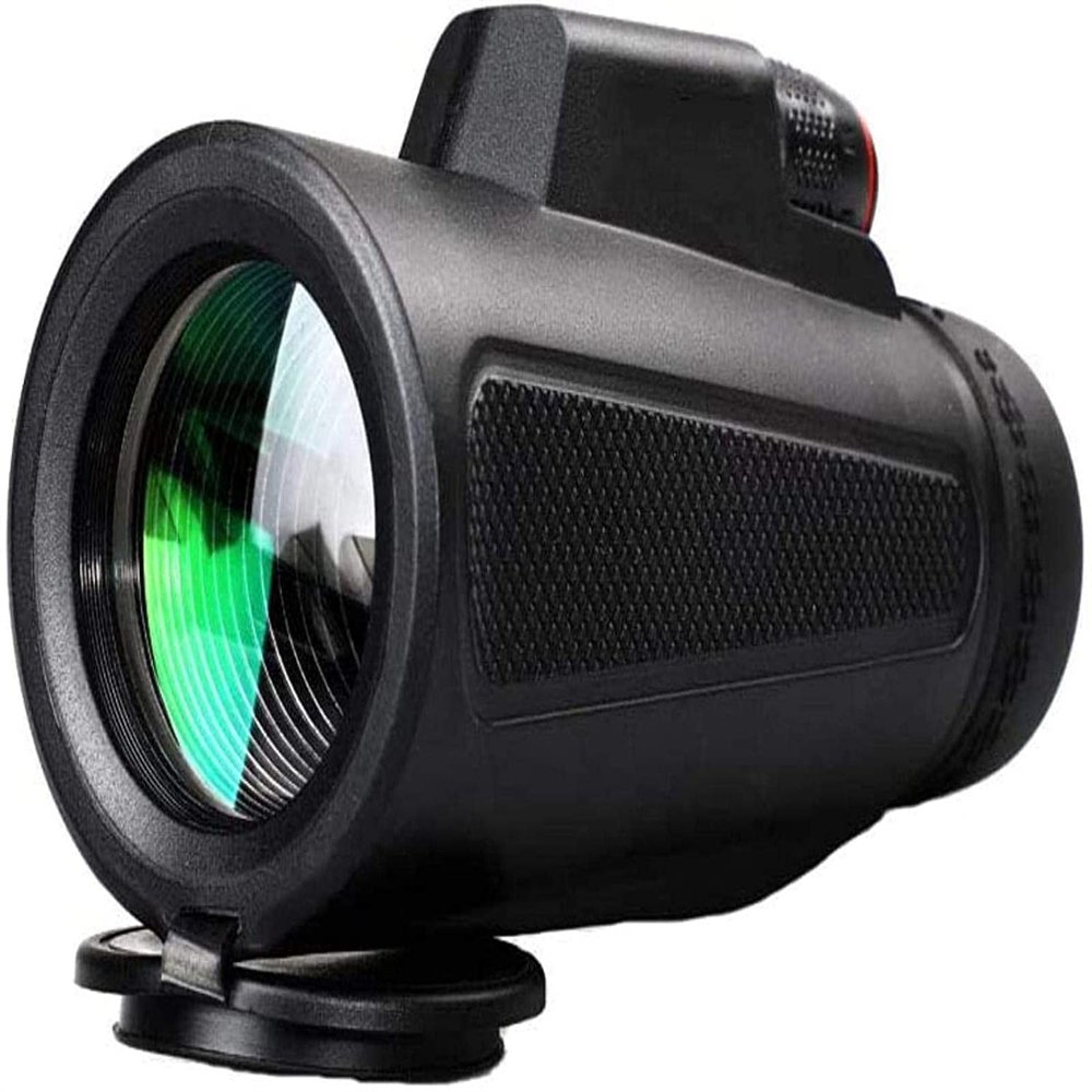 MMAXZ 10x42 Monocular Telescope, Monocular Compact with Life Waterproof BAK4 Prism Lens Monocular with Smartphone Adapter for Bird Watching Concerts Sp