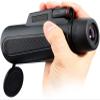 MMAXZ 10x42 Monocular Telescope, Monocular Compact with Life Waterproof BAK4 Prism Lens Monocular with Smartphone Adapter for Bird Watching Concerts Sp view 3