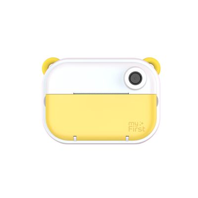 myFirst Camera Insta Wi - Kids Digital Camera Instant Print, Label Maker, Unlimited Printing, 12MP Photos 1080P Video and Selfie Lens, Memory Card, Neck Lanyard, for Kids 3-12 (Yellow)