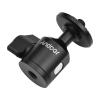 Andoer Mini Ball Head Tripod Head, 360 Degree Rotating Panoramic Ball Head with 1/4 Inch Screw Connection with Lower 1/4 Inch Screw Hole for Cameras DSLR Monopod Slider Tripod view 4