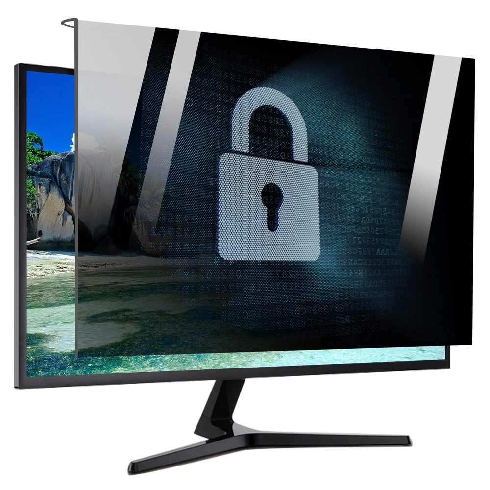 JCSKY Computer Privacy Screen Protector for 17-32 Inch, Acrylic Anti-Scratch, Anti-Blue Light, Simplest and Effective Anti-Peep Install and Remove at Any Time,19in(391320mm)