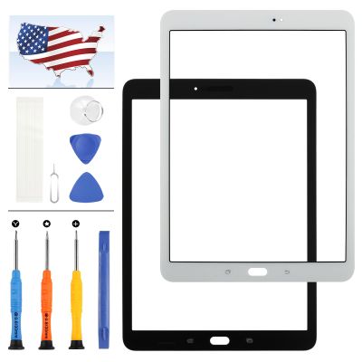 for Samsung Galaxy Tab S3 9.7 T820 T825 Screen Replacement SM-T820 SM-T825 SM-T825Y Front Outer Glass Panel Screen Lens Repair Parts Kit with Tools (Not Touch Digitizer & LCD) (White)