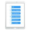 for Samsung Galaxy Tab S3 9.7 T820 T825 Screen Replacement SM-T820 SM-T825 SM-T825Y Front Outer Glass Panel Screen Lens Repair Parts Kit with Tools (Not Touch Digitizer & LCD) (White) view 2