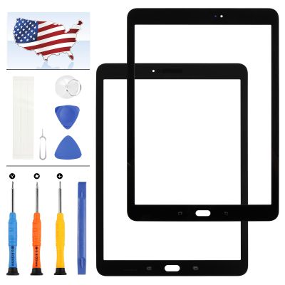 for Samsung Galaxy Tab S3 9.7 T820 T825 Screen Replacement SM-T820 SM-T825 SM-T825Y Front Outer Glass Panel Screen Lens Repair Parts Kit with Tools (Not Touch Digitizer & LCD) (Black)