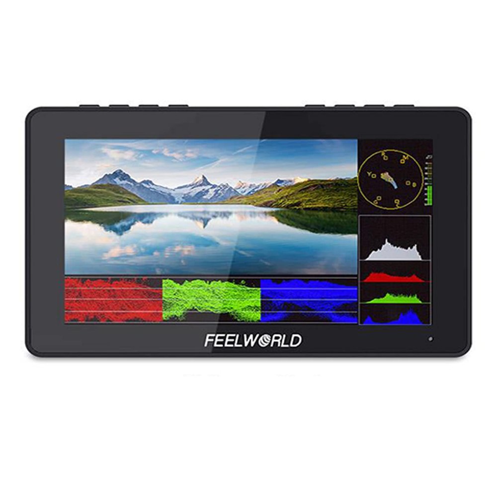 FEELWORLD F5 Pro V4 6 Inch Touch Screen DSLR Camera Field Monitor with 3D LUT,IPS FHD 1920x1152 with F970 Install and Power Kit to External Wireless Transmission + LED Light