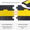 YELACK Cable Ramp Cable Protector Ramps Wire Hose Protective 2 Channel Traffic Rubber Plastic Cord Cover Speed Bump for Asphalt Concrete Gravel Driveway Outdoor, 4 Pack view 4
