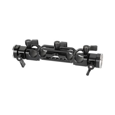 CAMVATE 15mm & 19mm Railblock Rod Clamp with Extendable(198mm to 255mm) Rosette M6 Mounts for Shoulder Mount Rig - 3007