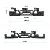 CAMVATE 15mm & 19mm Railblock Rod Clamp with Extendable(198mm to 255mm) Rosette M6 Mounts for Shoulder Mount Rig - 3007 view 2