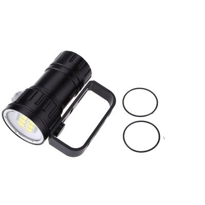 OUKENS Outdoor Security/Flood Lighting Diving Light, 28800 Lumens Video Camera Photography Dive LED Flashlight, Rechargeable Torch, 80M Underwater,