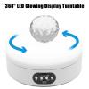 fotoconic Glowing LED Motorized Rotating Display Stand, 6.3"/16cm Rotary Turntable for Wine, Collectible, Artwork Sculpture, Bottle Product Display 360 Photography view 2