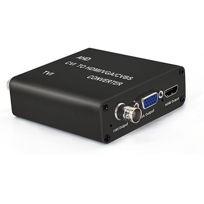 Video Converter 4K TVI/AHD/CVI to HDMI/CVBS/VGA Converter Support 720P/1080P/3MP/4MP/5MP/8MP Camera Input, 1ch BNC Loop Out for Monitor or DVR, Compatible with HKVISION/DAHUAE/TVIT 3K Camera