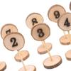 Misright Rustic Wood Table Numbers, 1-10 with Sturdy Holder Base for Party Home Decoration view 4