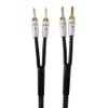 One Pair HiFi Silver Plated Speaker Cable Hi-end OCC Speaker Wire for Hi-fi Systems Y Plug Banana Plug (Color : Banana to Banana, Size : 4 m) view 1