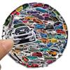 100pcs JDM Racing Car Stickers - Waterproof VSCO Vinyl Stickers for Kids, Laptops, Hydro Flask, Water Bottles, Kids Helmets, Computers view 3