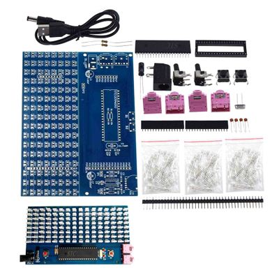 DIY Kits microcontroller Board Music Spectrum Display 8 16 mm LED Audio Level Indicator (DIY kit)