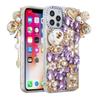 MyCellCovers for iPhone 12 & iPhone 12 Pro (Open Camera Hole) Full Diamond with Ornaments Case Cover - Ultimate Multi Ornament Purple view 2