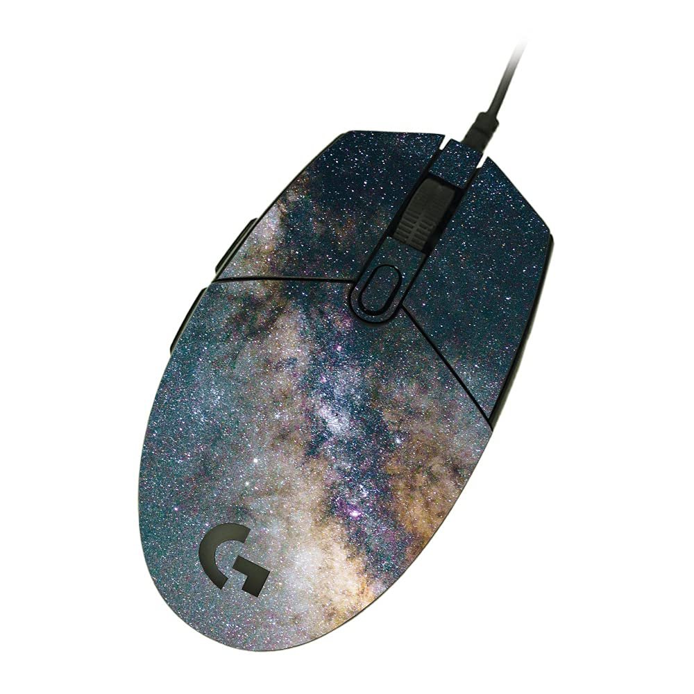 MightySkins Skin Compatible with Logitech G203 Lightsync/Prodigy - Galactic Landscape | Protective, Durable, and Unique Vinyl Decal wrap Cover | Easy to Apply and Change Styles | Made in The USA