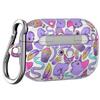 Cavka Case Compatible with Airpods Pro & Pro 2 Airpods 3-2-1 Gen Ouija Full Body Magic Protective Tarot Cards Lock Clip Cover with Keychain Witchcraft Spooky Plastic Shell Design Portable Print view 4