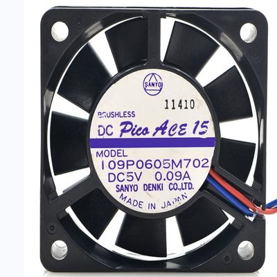 109P0605M702 60x60x15mm 5V 0.09A san ace 15 6CM 2-Wire Cooling Fan