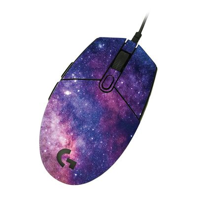 MightySkins Skin Compatible with Logitech G203 Lightsync/Prodigy - Violet Stars | Protective, Durable, and Unique Vinyl Decal wrap Cover | Easy to Apply, Remove, and Change Styles | Made in The USA