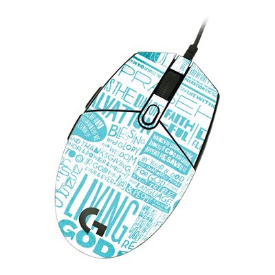 MightySkins Skin Compatible with Logitech G203 Lightsync/Prodigy - Faith | Protective, Durable, and Unique Vinyl Decal wrap Cover | Easy to Apply, Remove, and Change Styles | Made in The USA