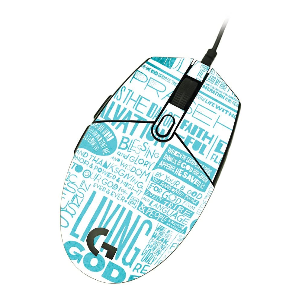 MightySkins Skin Compatible with Logitech G203 Lightsync/Prodigy - Faith | Protective, Durable, and Unique Vinyl Decal wrap Cover | Easy to Apply, Remove, and Change Styles | Made in The USA