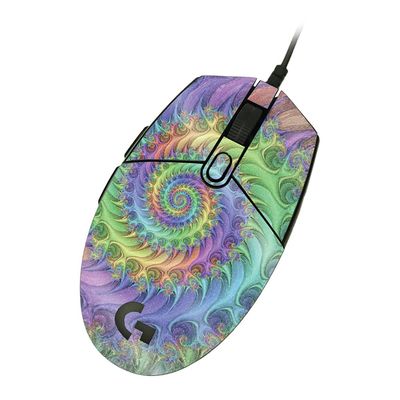MightySkins Glossy Glitter Skin Compatible with Logitech G203 Lightsync/Prodigy - Tripping | Protective, Durable High-Gloss Glitter Finish | Easy to Apply & Change Styles | Made in The USA