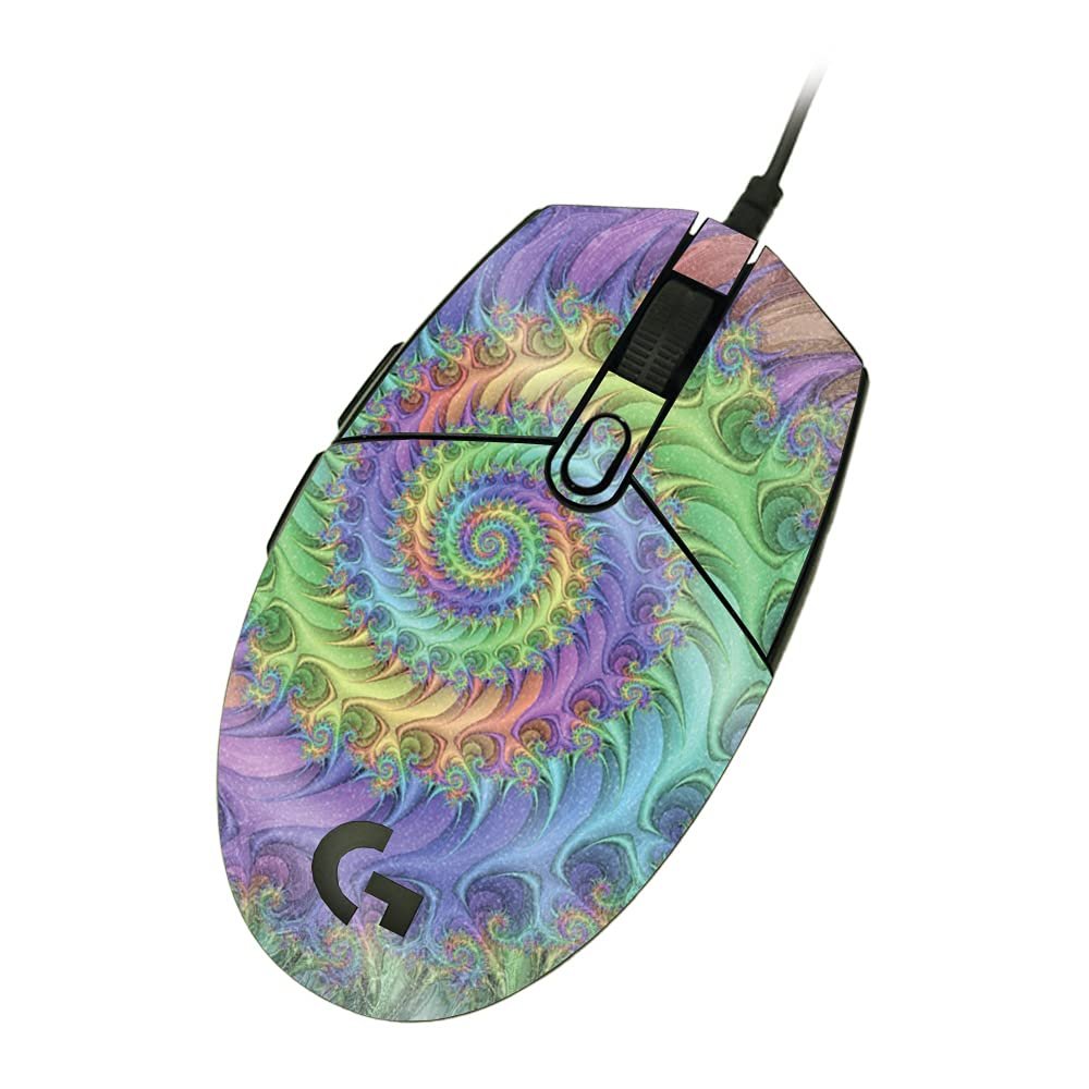 MightySkins Glossy Glitter Skin Compatible with Logitech G203 Lightsync/Prodigy - Tripping | Protective, Durable High-Gloss Glitter Finish | Easy to Apply & Change Styles | Made in The USA